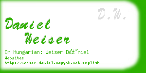 daniel weiser business card